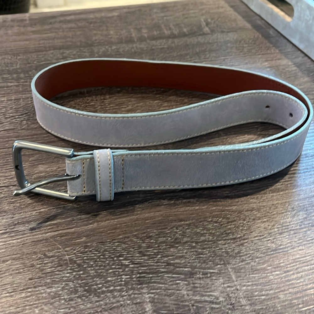 Vineyard Vines Blue Suede Belt